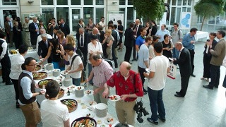 Beim Empfang