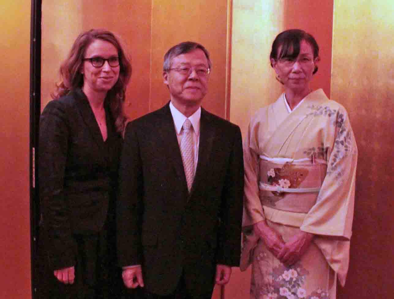 Bürgerschaftspräsidentin Carola Veit, Generalkonsul Setsuo Kosaka, Frau Sachiko Kosaka