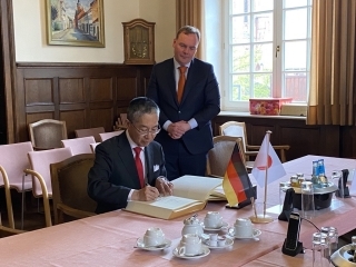 ヴィンゼン(ルーヘ)市長への着任表敬