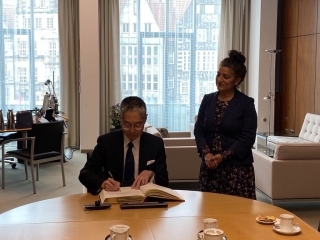 ブレーメン州副首相及び州議会副議長、ブレーメン=ブレ―マーハーフェン商工会議所副会頭への着任表敬