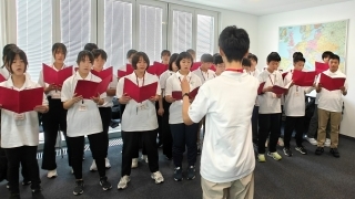 東京都大田区立中学校生徒海外派遣団の当館来訪